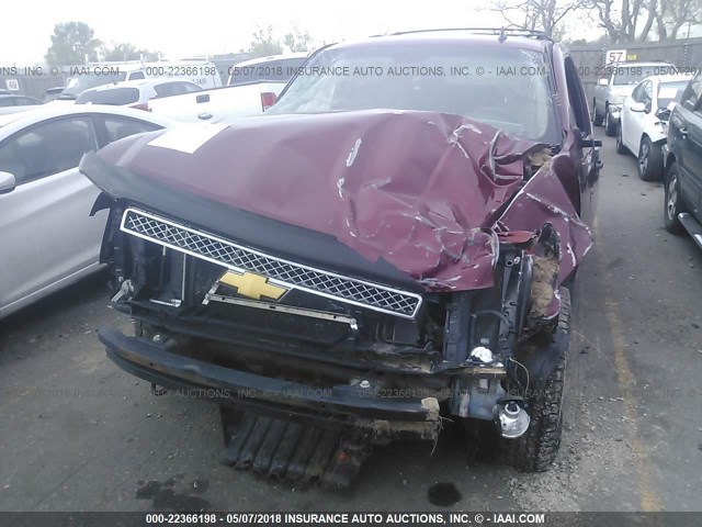 1GNFK13007R217406 - 2007 CHEVROLET TAHOE K1500 MAROON photo 6