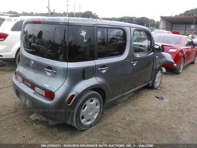 JN8AZ2KR4ET351313 - 2014 NISSAN CUBE S/SL GRAY photo 4