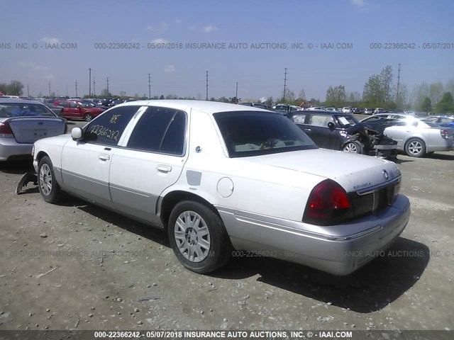 2MEFM74WX4X664866 - 2004 MERCURY GRAND MARQUIS GS WHITE photo 3