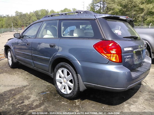 4S4BP61C367318092 - 2006 SUBARU LEGACY OUTBACK 2.5I TEAL photo 3