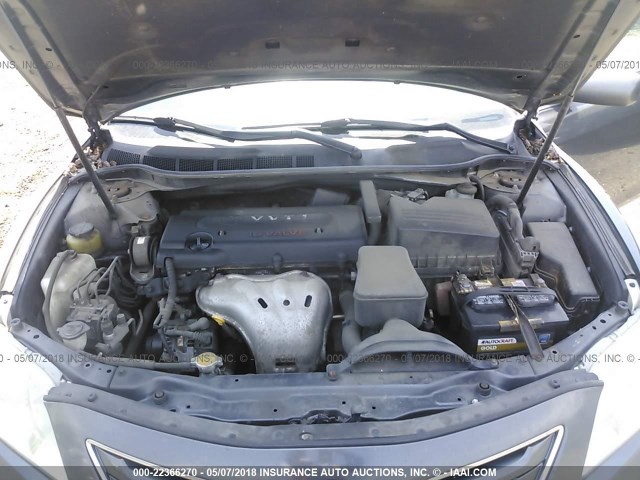 4T1BE46K69U294970 - 2009 TOYOTA CAMRY SE/LE/XLE GRAY photo 10