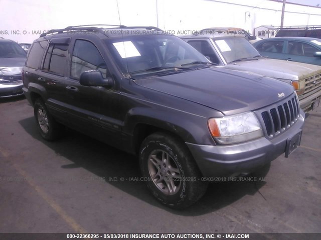 1J4GW68N9XC689748 - 1999 JEEP GRAND CHEROKEE LIMITED GRAY photo 1