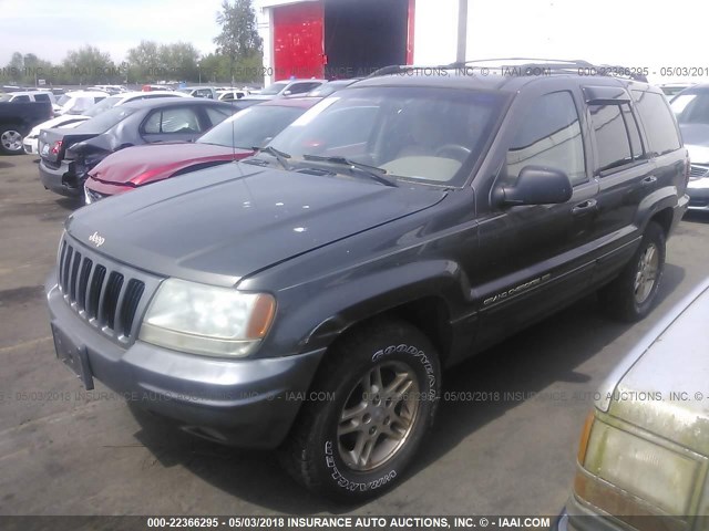 1J4GW68N9XC689748 - 1999 JEEP GRAND CHEROKEE LIMITED GRAY photo 2