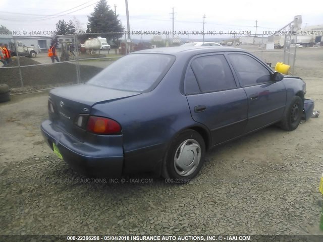 1NXBR12E6XZ301433 - 1999 TOYOTA COROLLA VE/CE/LE BLUE photo 4