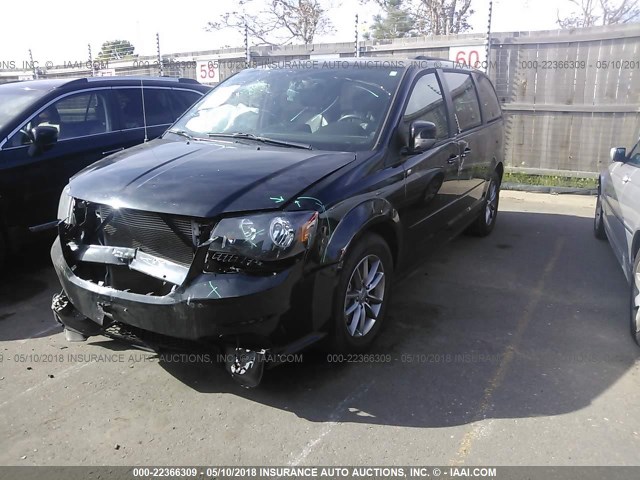 2C4RDGEG9ER278984 - 2014 DODGE GRAND CARAVAN R/T BLACK photo 2