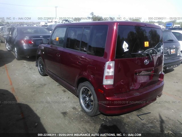 JTLKT324964125800 - 2006 TOYOTA SCION XB RED photo 3