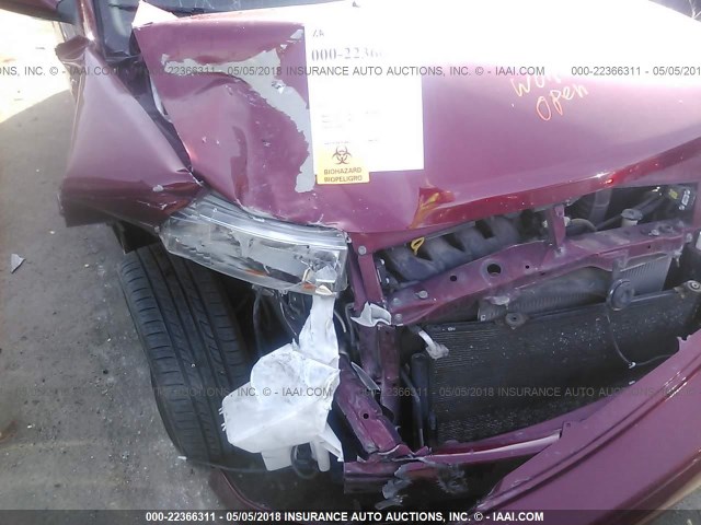 JTLKT324964125800 - 2006 TOYOTA SCION XB RED photo 6