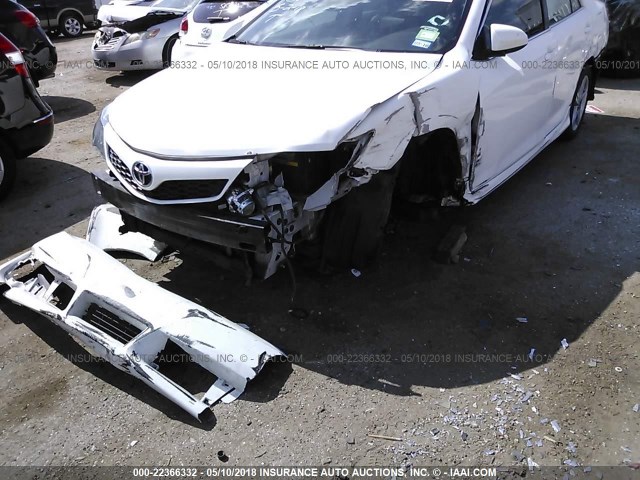 4T1BF1FK9CU594814 - 2012 TOYOTA CAMRY SE/LE/XLE WHITE photo 6
