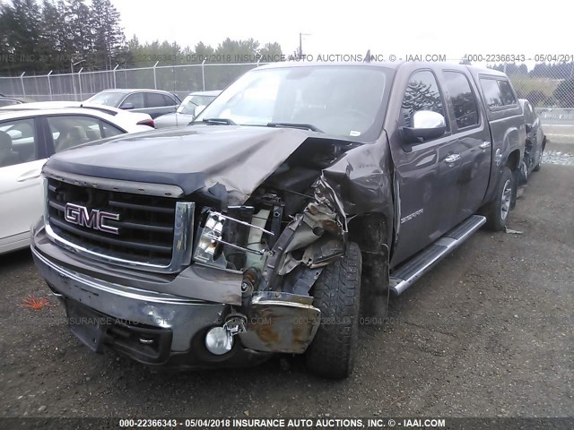 2GTEK13M781189556 - 2008 GMC SIERRA K1500 BROWN photo 2