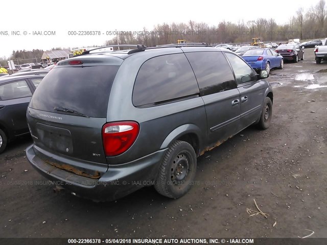 2D4GP44L27R313544 - 2007 DODGE GRAND CARAVAN SXT GRAY photo 4