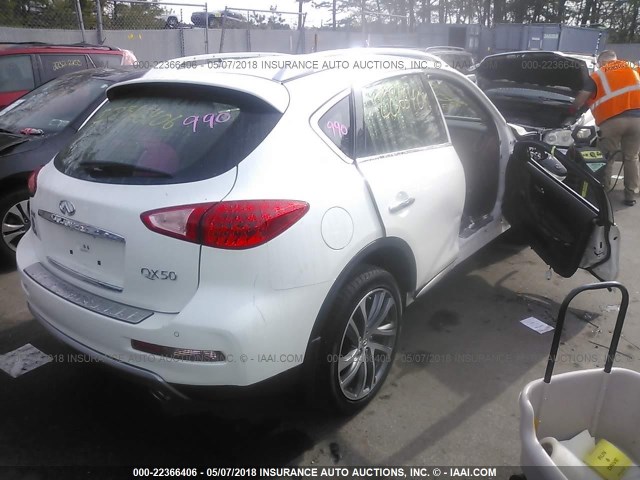 JN1BJ0RR3HM407227 - 2017 INFINITI QX50 WHITE photo 4