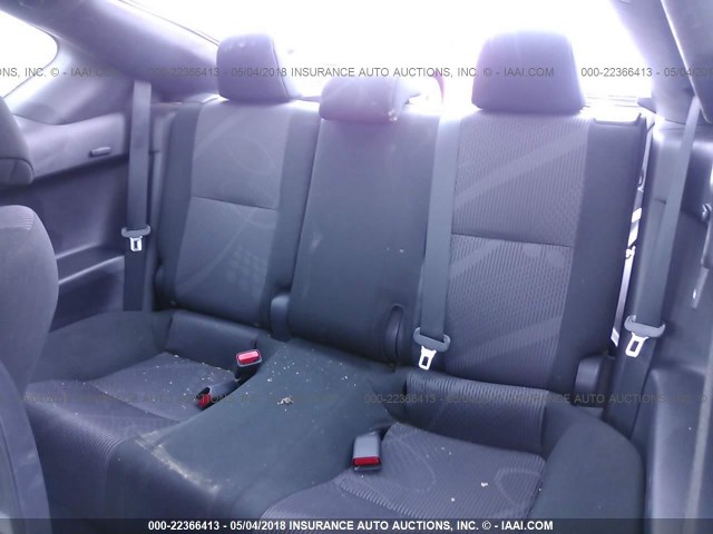 JTKJF5C77C3031198 - 2012 TOYOTA SCION TC 银色 照片 8