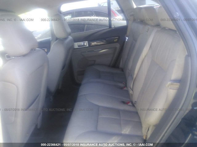 2LMDU68C38BJ33756 - 2008 LINCOLN MKX BLACK photo 8