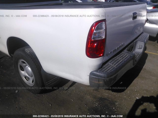 5TBRU34126S471033 - 2006 TOYOTA TUNDRA ACCESS CAB SR5 WHITE photo 6