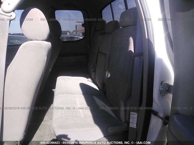 5TBRU34126S471033 - 2006 TOYOTA TUNDRA ACCESS CAB SR5 WHITE photo 8