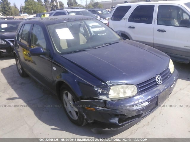 WVWGC31J7XW580336 - 1999 VOLKSWAGEN GOLF GLS Dark Blue photo 1