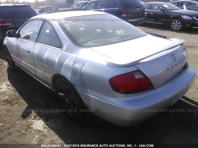 19UYA42751A026205 - 2001 ACURA 3.2CL TYPE-S SILVER photo 3