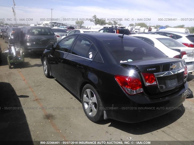 1G1PG5S97B7275838 - 2011 CHEVROLET CRUZE LT BLACK photo 3