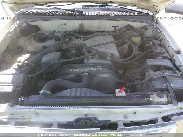4TASN92N6YZ601777 - 2000 TOYOTA TACOMA XTRACAB PRERUNNER თეთრი ფოტო 10