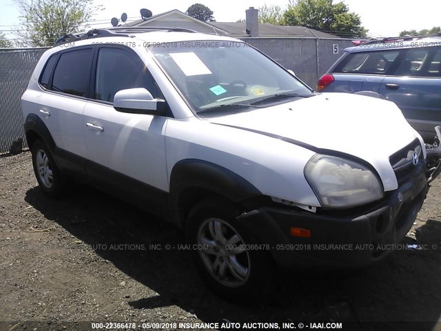 KM8JN72D46U322927 - 2006 HYUNDAI TUCSON GLS/LIMITED WHITE photo 1