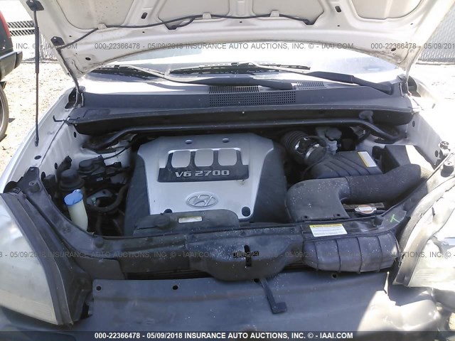 KM8JN72D46U322927 - 2006 HYUNDAI TUCSON GLS/LIMITED თეთრი ფოტო 10