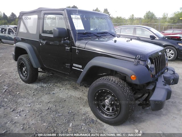 1C4AJWAG4DL675032 - 2013 JEEP WRANGLER SPORT 黑色 照片 1