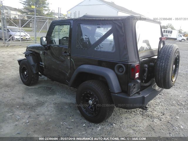 1C4AJWAG4DL675032 - 2013 JEEP WRANGLER SPORT 黑色 照片 3