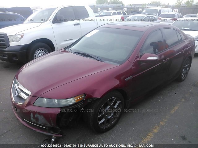 19UUA76547A049122 - 2007 ACURA TL TYPE S RED photo 2