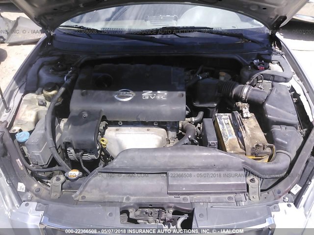 1N4AL11D24C155873 - 2004 NISSAN ALTIMA S/SL SILVER photo 10