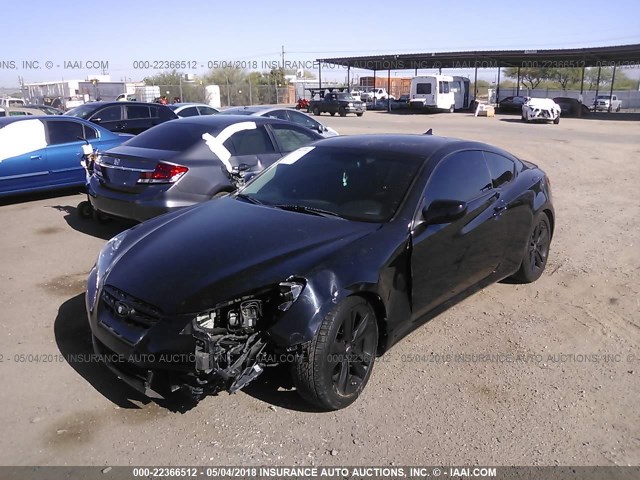 KMHHT6KD1BU065055 - 2011 HYUNDAI GENESIS COUPE 2.0T BLACK photo 2