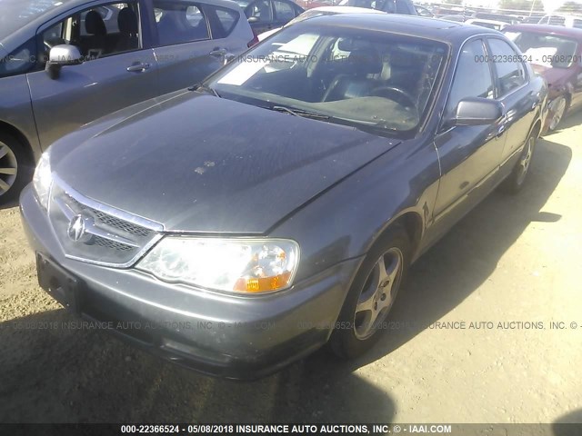 19UUA56612A043378 - 2002 ACURA 3.2TL GRAY photo 2