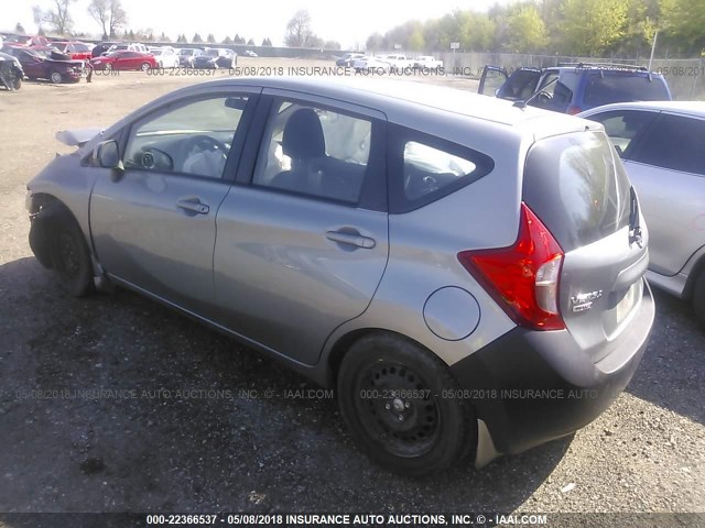 3N1CE2CP6EL390876 - 2014 NISSAN VERSA NOTE S/S PLUS/SV/SL GRAY photo 3