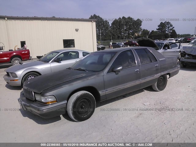 1G4BT5373PR426613 - 1993 BUICK ROADMASTER LIMITED GRAY photo 2