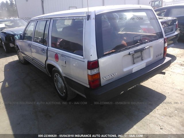 YV1FX8857K3227749 - 1989 VOLVO 740 GL GRAY photo 3