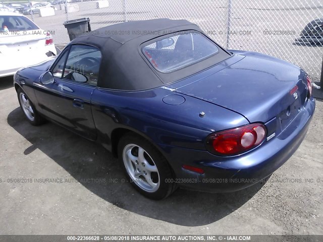 JM1NB353220233479 - 2002 MAZDA MX-5 MIATA LS BLUE photo 3