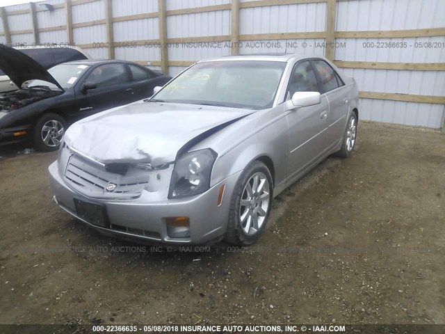 1G6DP577470141681 - 2007 CADILLAC CTS HI FEATURE V6 SILVER photo 2