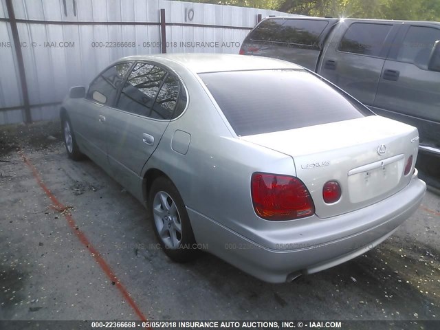 JT8BD69S320155261 - 2002 LEXUS GS 300 SILVER photo 3