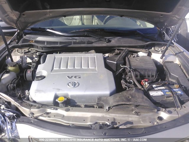 4T1BK46K98U062077 - 2008 TOYOTA CAMRY LE/XLE/SE BEIGE photo 10