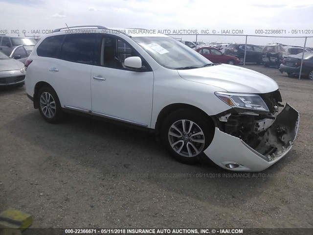 5N1AR2MN0EC729807 - 2014 NISSAN PATHFINDER S/SV/SL/PLATINUM 白色 照片 1