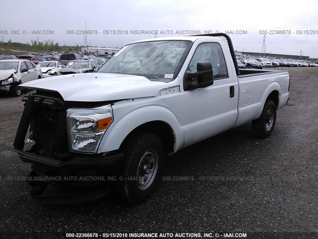 1FTBF3A69BEC07925 - 2011 FORD F350 SUPER DUTY WHITE photo 2