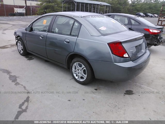 1G8AJ52F04Z148533 - 2004 SATURN ION LEVEL 2 GRAY photo 3