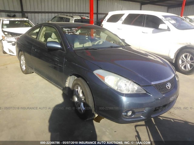4T1CE30P07U756228 - 2007 TOYOTA CAMRY SOLARA SE/SLE ლურჯი ფოტო 1