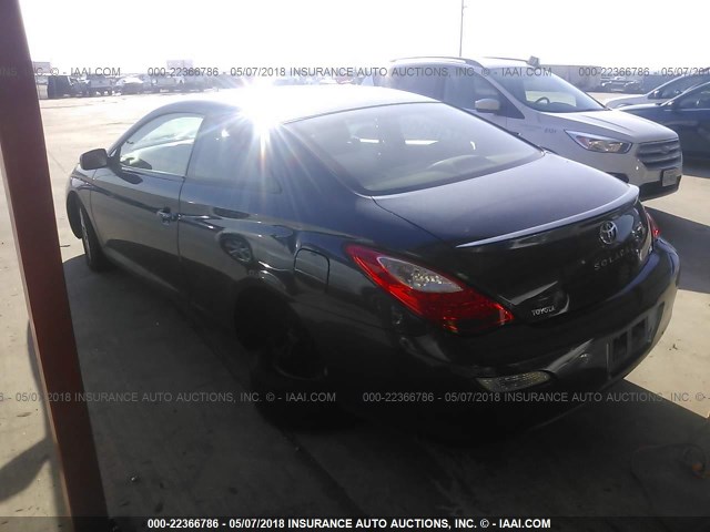 4T1CE30P07U756228 - 2007 TOYOTA CAMRY SOLARA SE/SLE ლურჯი ფოტო 3