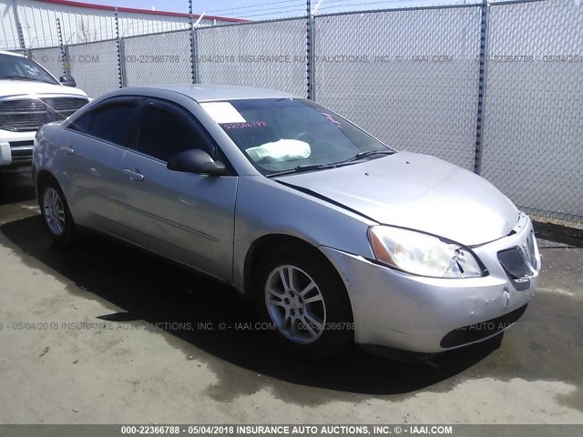 1G2ZG528654178390 - 2005 PONTIAC G6 SILVER photo 1