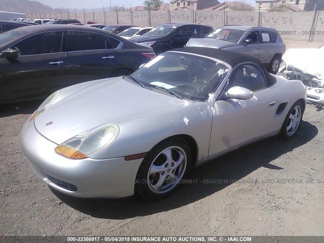 WP0CA2984VS620618 - 1997 PORSCHE BOXSTER SILVER photo 2