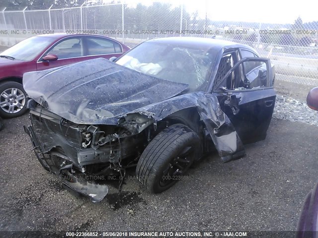 2C3CDXHG3GH251021 - 2016 DODGE CHARGER SXT BLACK photo 2