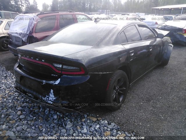 2C3CDXHG3GH251021 - 2016 DODGE CHARGER SXT BLACK photo 4