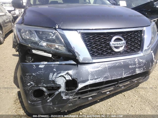 5N1AR2MNXDC677682 - 2013 NISSAN PATHFINDER S/SV/SL/PLATINUM GRAY photo 6