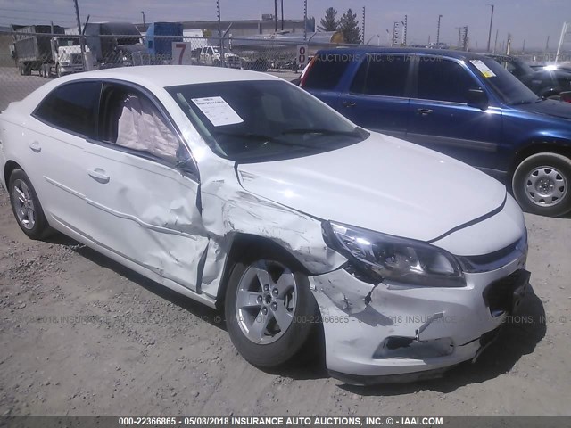 1G11B5SL7FU151477 - 2015 CHEVROLET MALIBU LS WHITE photo 1
