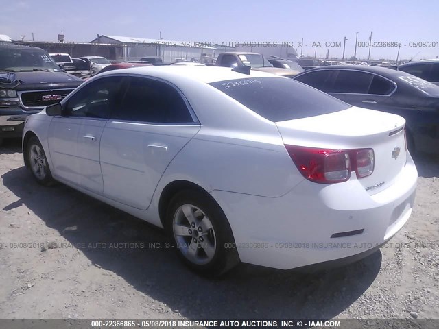 1G11B5SL7FU151477 - 2015 CHEVROLET MALIBU LS WHITE photo 3